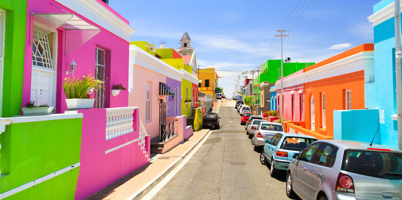 The colourful houses of Bo-Kaap