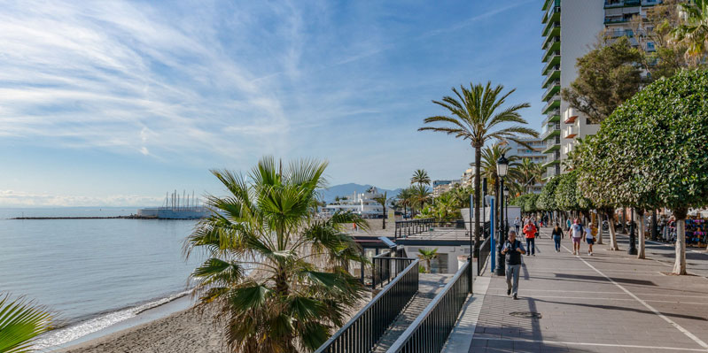 Marbella seafront promenade